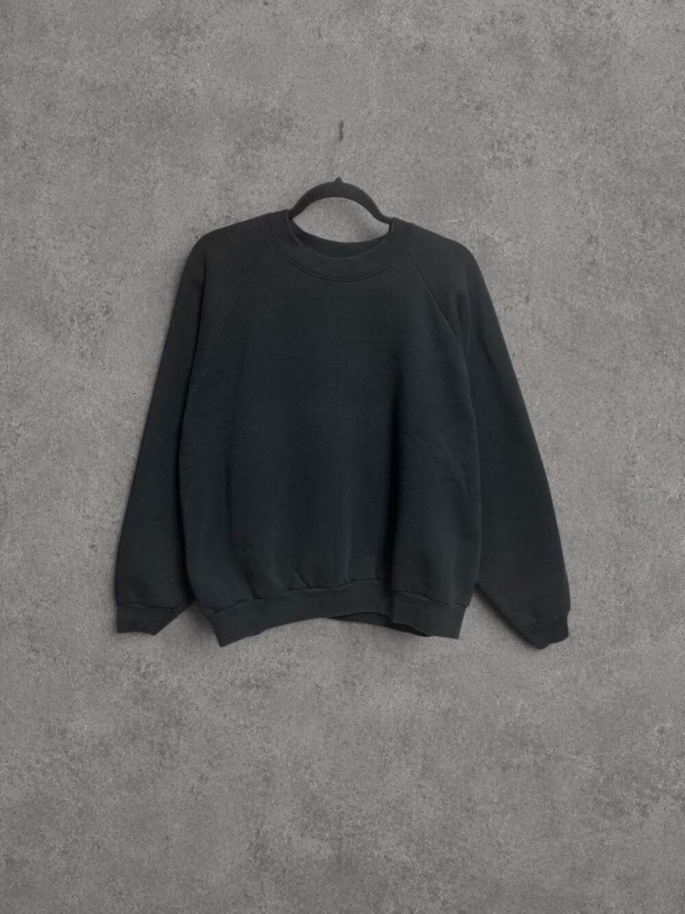 Black Blank Fruit Of The Loom Sweatshirt